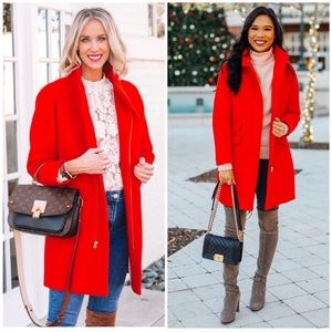 J. Crew Cocoon Coat in Italian Stadium Cloth Wool Blend (0)